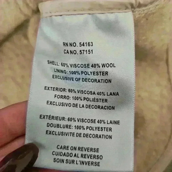 Levis Womens Cropped Wool Blend Shacket In Oat L - Picture 9 of 14